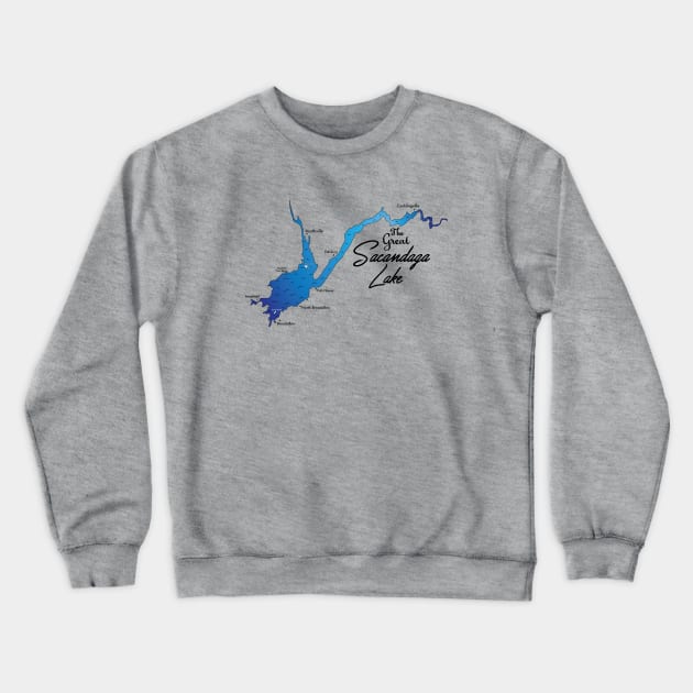 The Great Sacandaga Lake, NY Crewneck Sweatshirt by ACGraphics